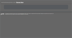 Desktop Screenshot of burtonhistorytrees.com